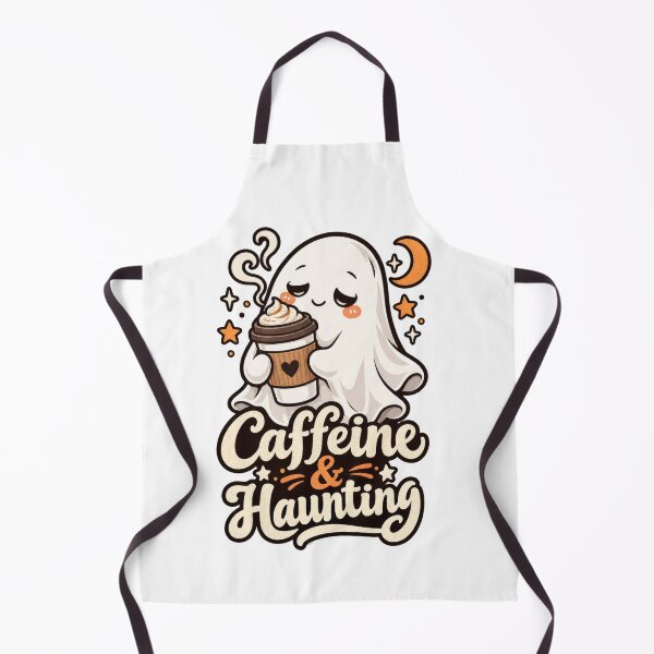 Item preview, Caffeine and Haunting Cute Coffee Ghost designed and sold by Trendy-Artistry.