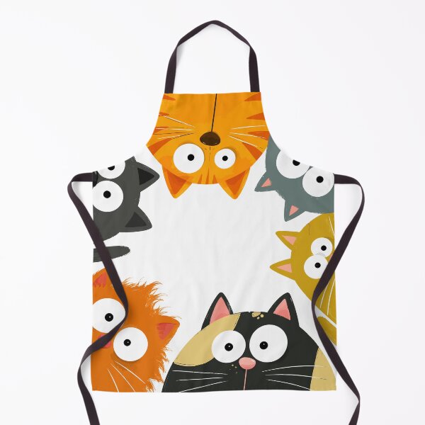 Item preview, Funny Curious Cats Looking Down Point of View Cute Cat Squad Comic Graphic designed and sold by The Upside Down.