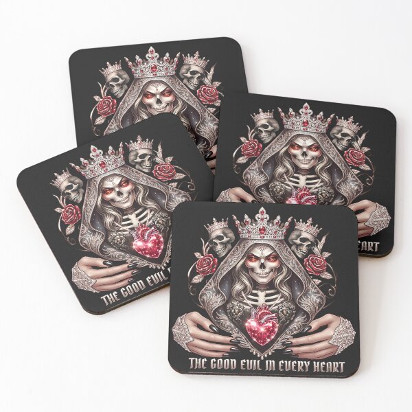 Item preview, Skeleton Queen Framing Crystal Heart designed and sold by Voodoo Store Paranormal Collections.