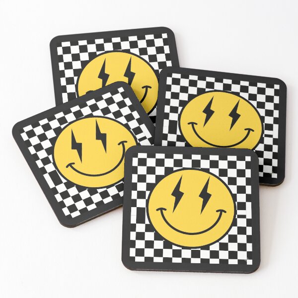 Item preview, Happy Face Distressed Checkered Pattern designed and sold by Lisweeney.