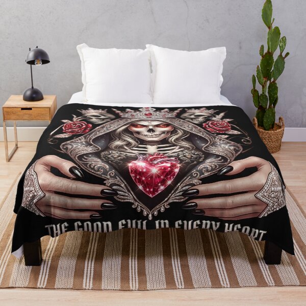 Item preview, Skeleton Queen Framing Crystal Heart designed and sold by Voodoo Store Paranormal Collections.