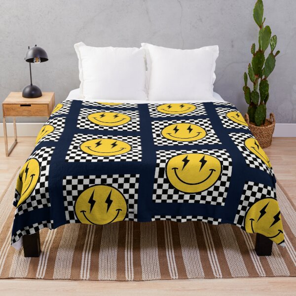 Item preview, Happy Face Distressed Checkered Pattern designed and sold by Lisweeney.