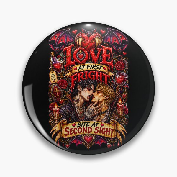 Item preview, DARK LOVE ❤️ - MONSTER ROMANCE COLLETION -  VAMPIRE LOVE - YOU HAD ME AT HELLO ... THEN I GOT HUNGRY - GAY PRIDE - v2 designed and sold by WheelieGdArt.