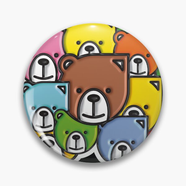 Item preview, Cute Multicolored Bears - Kawaii Drawing designed and sold by Vil1Coyote.
