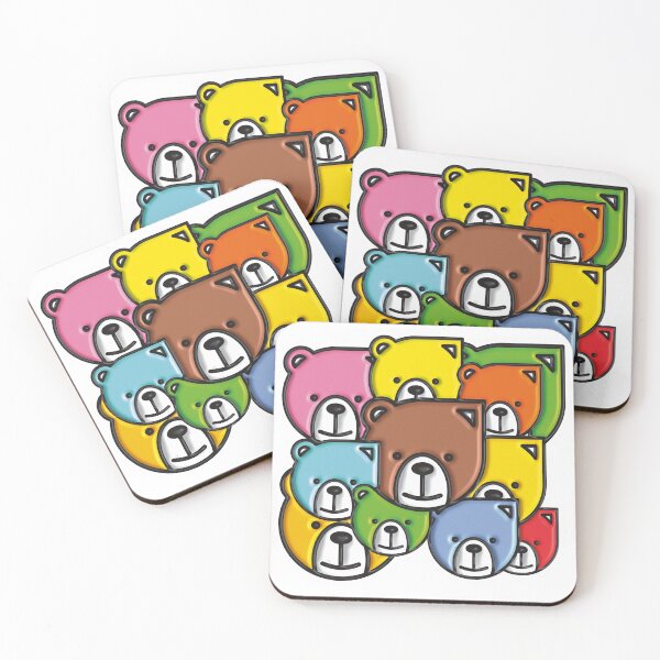 Item preview, Cute Multicolored Bears - Kawaii Drawing designed and sold by Vil1Coyote.