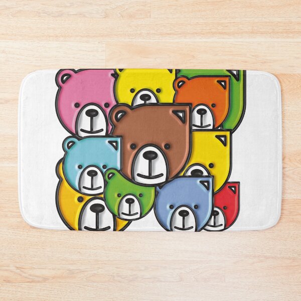 Item preview, Cute Multicolored Bears - Kawaii Drawing designed and sold by Vil1Coyote.