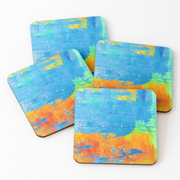 Item preview, abstract in orange and green designed and sold by Tereza Pilar  Art.