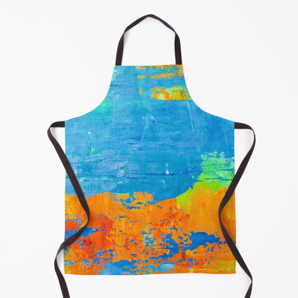 Item preview, abstract in orange and green designed and sold by Tereza Pilar Art.