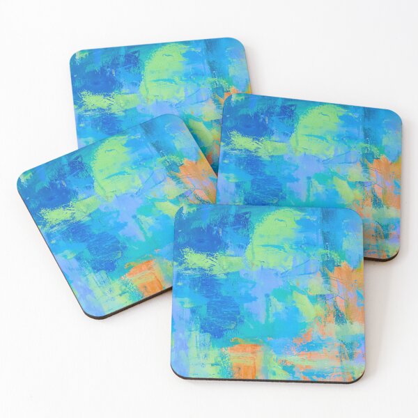 Item preview, abstract in green and blue designed and sold by Tereza Pilar  Art.