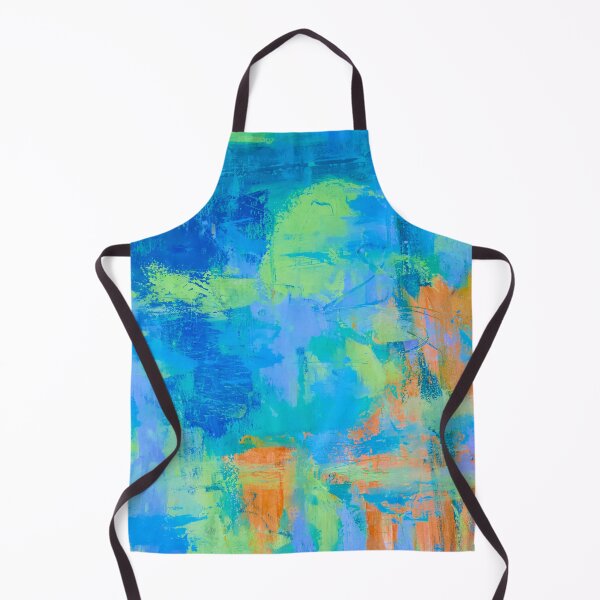 Item preview, abstract in green and blue designed and sold by Tereza Pilar Art.