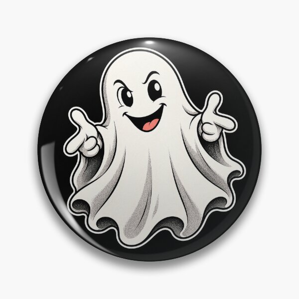 Item preview, Finger Guns Ghost – Cute Funny Halloween Ghost Art designed and sold by Stinky Lincy's Apparel Company.