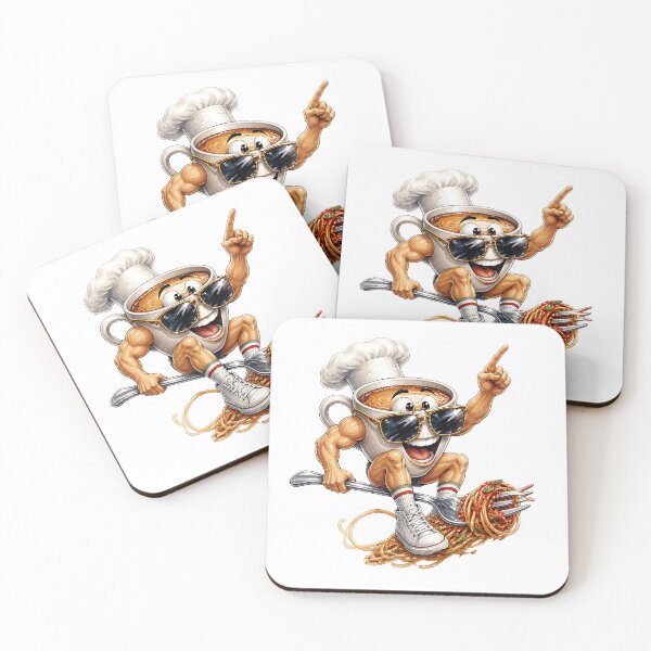 Item preview, Espresso Chef Spaghetti Creature Serving Saucy Surreal Fun designed and sold by Wilcox PhotoArt.