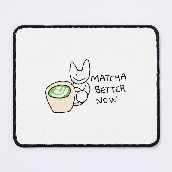 Item preview, Matcha Cat Sticker – Cute Cat with Latte, Quirky Humorous Sticker designed and sold by lazydayz16.