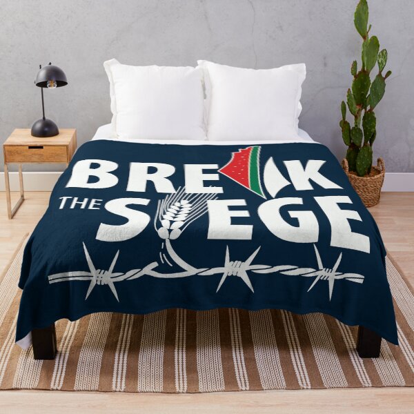 Item preview, Break the Siege Palestine Support Human Rights Freedom Design -White designed and sold by Hurriyyatee.