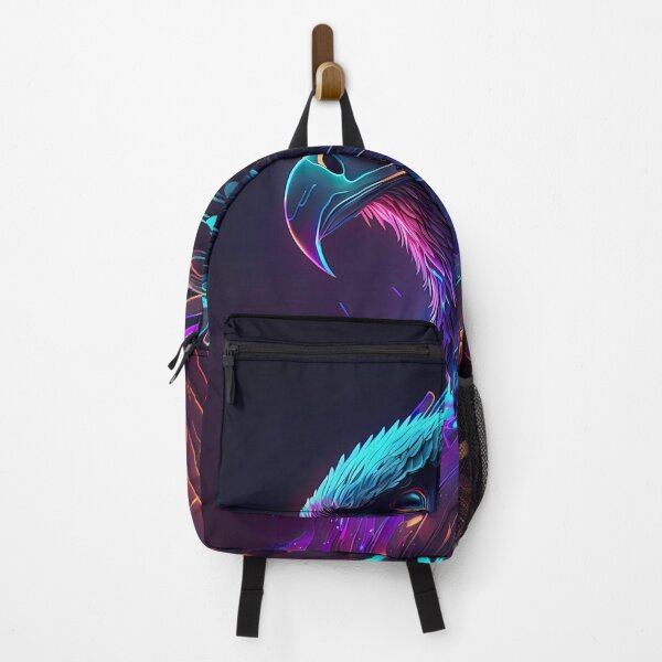 Item preview, Neon Eagle Portrait Synthwave Cyberpunk Art designed and sold by NeonRealmsStudio.