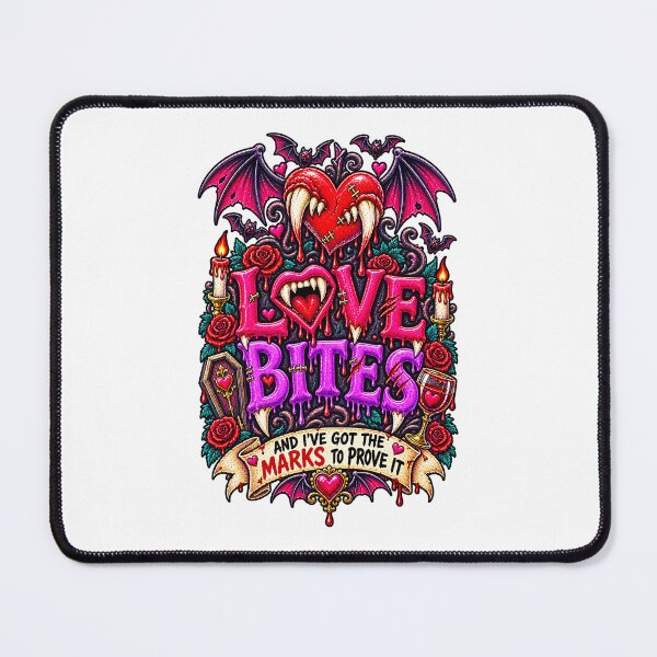 Item preview, DARK LOVE ❤️ - MONSTER ROMANCE COLLETION - VAMPIRE LOVE - LOVE BITES - AND I'VE GOT THE MARKS TO PROVE IT v2 designed and sold by WheelieGdArt.