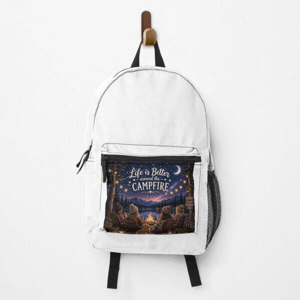 Item preview, Life Is Better Around the Campfire – Cozy Friends Camping Night designed and sold by NestDesigns01.