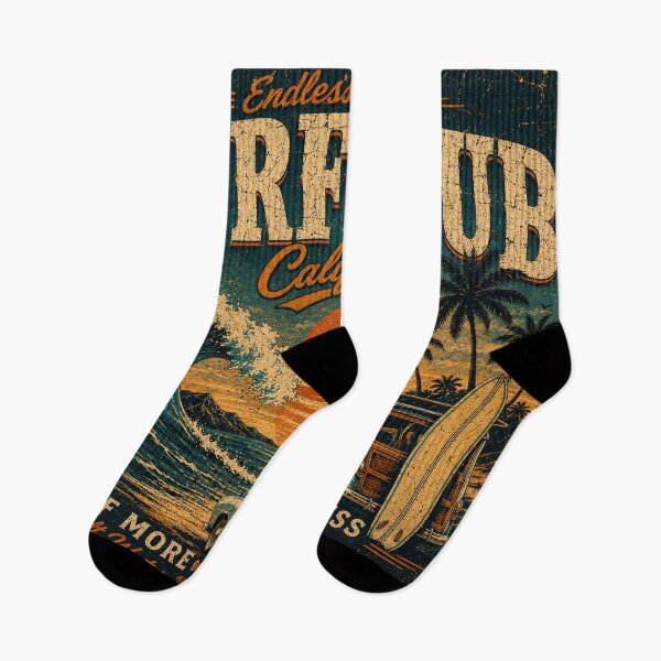 Item preview, Vintage Surf Club California – Retro Endless Summer Poster designed and sold by Lumvero.