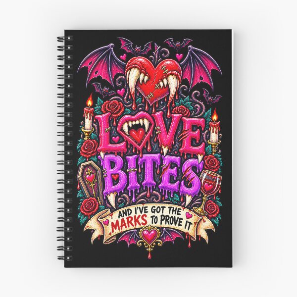 Item preview, DARK LOVE ❤️ - MONSTER ROMANCE COLLETION -  VAMPIRE LOVE - LOVE BITES - AND I'VE GOT THE MARKS TO PROVE IT v2-2 designed and sold by WheelieGdArt.