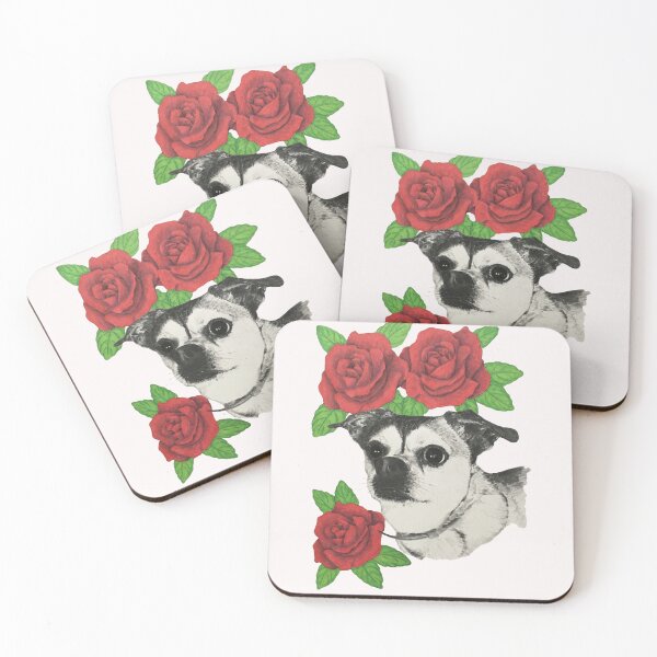 Item preview, chihuahua with roses white  designed and sold by Fred  Terpe.