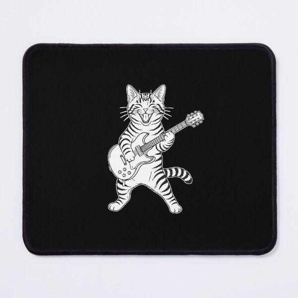 Item preview, Cat Playing Electric Guitar Musician Rock And Roll Feline Lover designed and sold by PopStars1993.