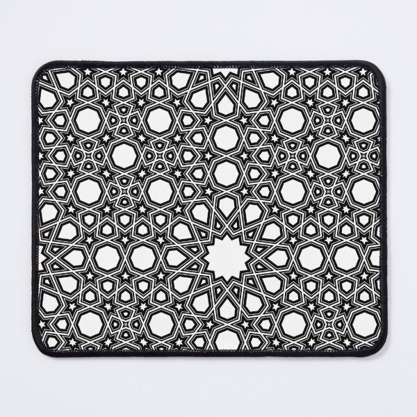 Item preview, Black and white geometric pattern based on a 5-uniform square tiling designed and sold by mathemartiste.