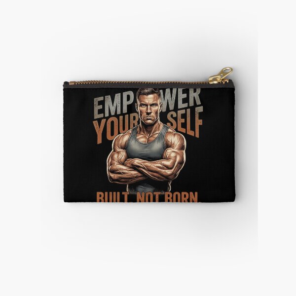 Item preview, Built Not Born - Hardcore Bodybuilding Male Fitness Pump Cover designed and sold by StrongEveryDayStore.