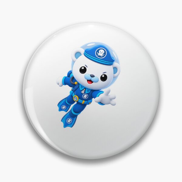 Item preview, Cute Octonauts Captain – Deep Sea Explorer Pose ??‍❄️ designed and sold by Naresh-pinjani.