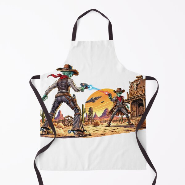 Item preview, Alien cowboys in a duel designed and sold by Fingolfins Welt.