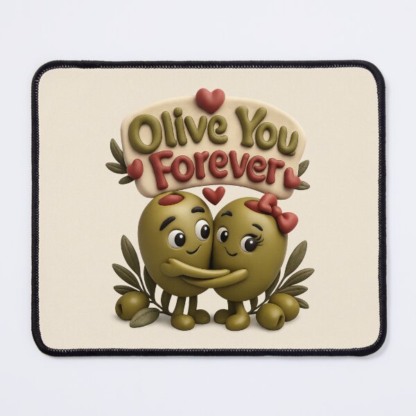 Item preview, Cute "Olive You Forever" | Kawaii Olive Couple Pun Birthday designed and sold by Moons Studio.