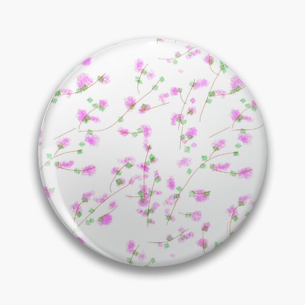 Item preview, Abstract Sketchy Pink Floral Branch Pattern designed and sold by BalkanBloomArt.