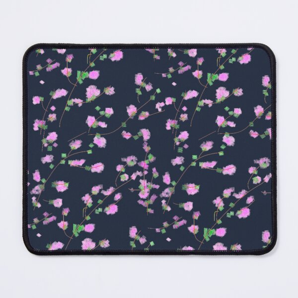 Item preview, Abstract Sketchy Pink Floral Branch Pattern designed and sold by BalkanBloomArt.