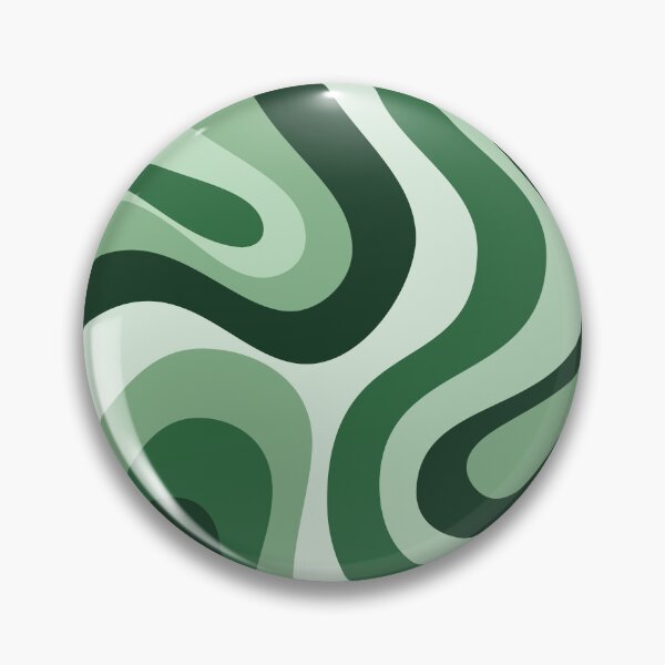 Item preview, Liquid Swirl Retro Abstract in green tones, Cream, and White designed and sold by Differenceee.