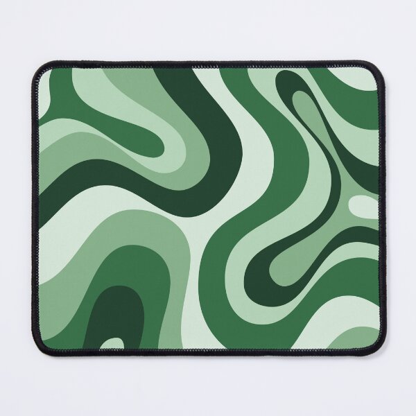 Item preview, Liquid Swirl Retro Abstract in green tones, Cream, and White designed and sold by Differenceee.