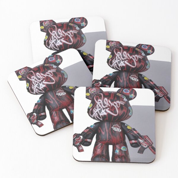 Item preview, Vibrant Urban Graffiti Street Art Bear Figurine designed and sold by Francisbb.
