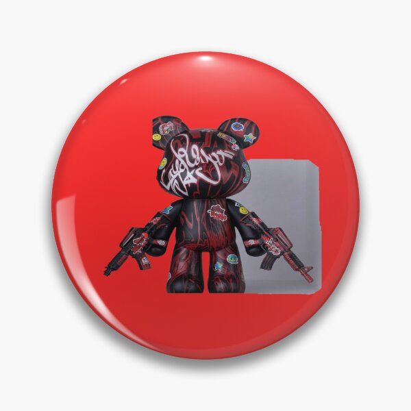 Item preview, Vibrant Urban Graffiti Street Art Bear Figurine designed and sold by Francisbb.