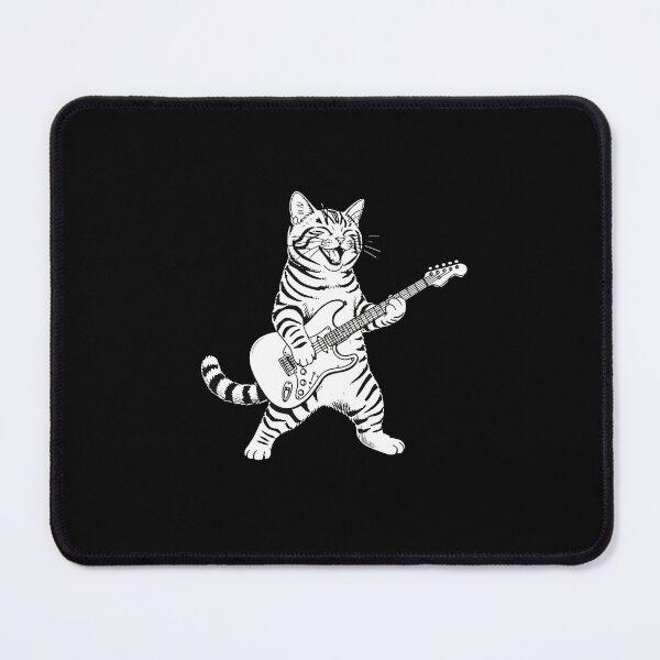 Item preview, Rock And Roll Cat Guitarist Feline Musician designed and sold by PopStars1993.