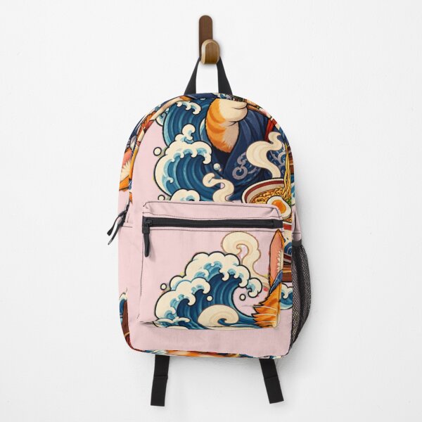 Item preview, Samurai Ramen Cat Japanese Wave Art designed and sold by WelLarsDigitals.