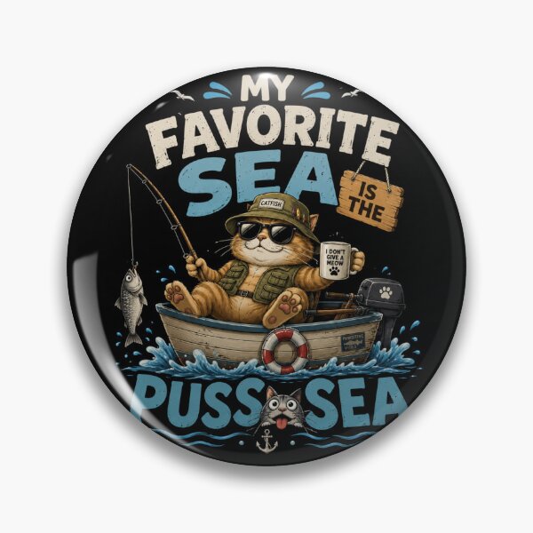 Item preview, My  Favorite Sea is The Puss-Sea designed and sold by TheEndDesign.