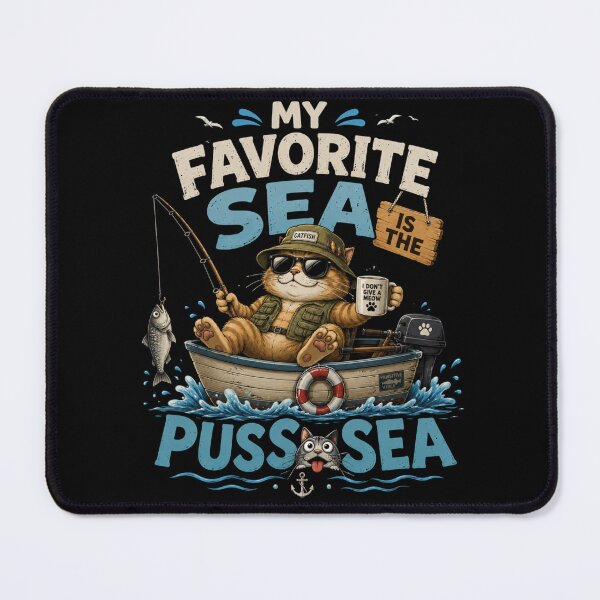 Item preview, My Favorite Sea is The Puss-Sea designed and sold by TheEndDesign.