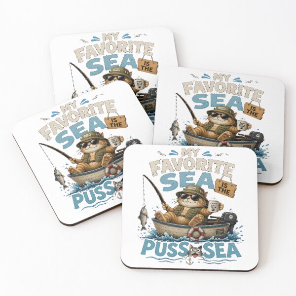 Item preview, My  Favorite Sea is The Puss-Sea designed and sold by TheEndDesign.