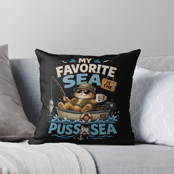 Item preview, My  Favorite Sea is The Puss-Sea designed and sold by TheEndDesign.