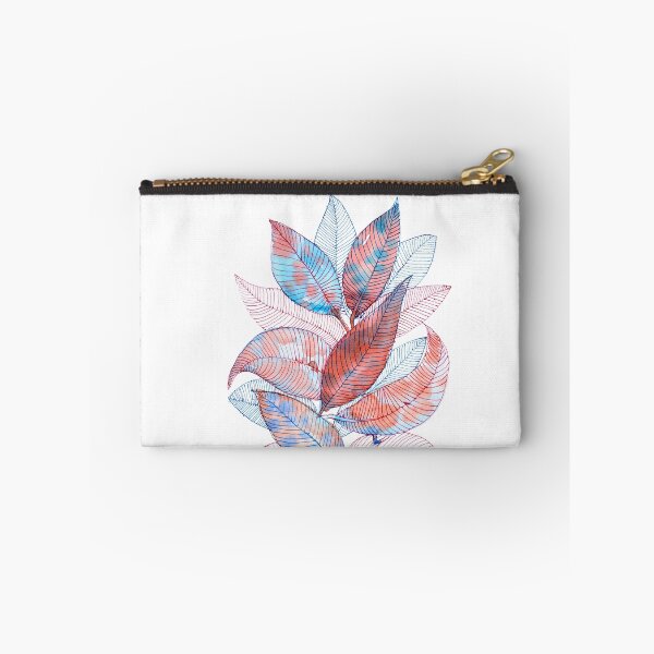 Item preview, Blue Pink Botanical Leaves: Watercolour Line Art designed and sold by ArithraStudio.
