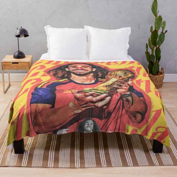 Item preview, Marc Cucurella Spain World Cup Trophy Football Graphic Poster designed and sold by Shopunte.