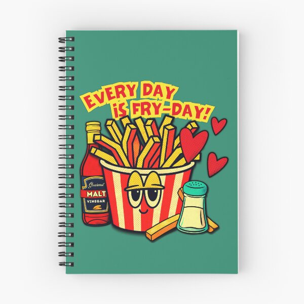 Item preview, Fry-Day French Fries and Malt Vinegar Retro Pop Art designed and sold by pulse_retail.