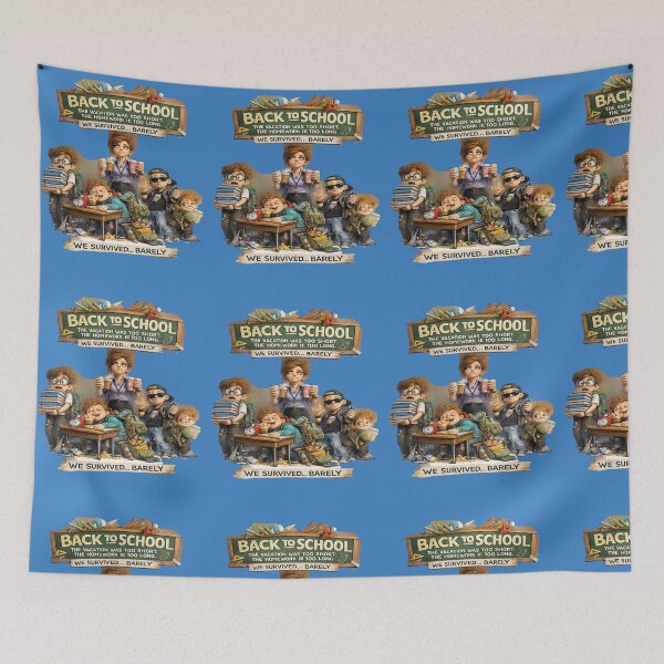 Item preview, We Survived Barely Funny Back To School Mom designed and sold by MariaPCMaria.