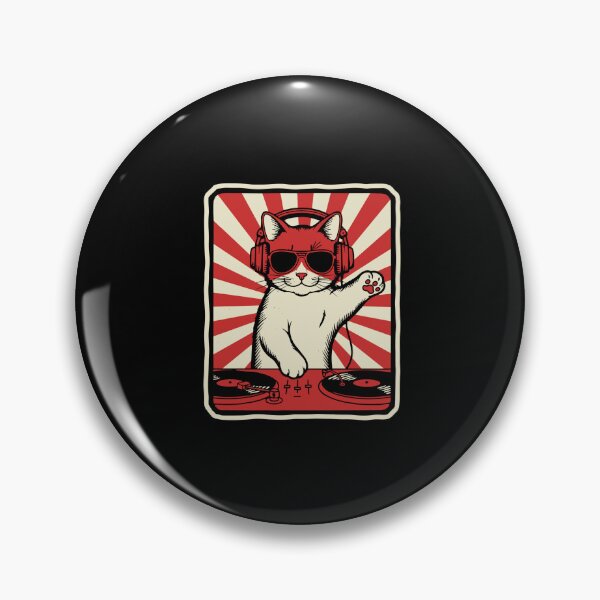 Item preview, Cat DJ Music Lover Headphones Turntable Feline Disc Jockey designed and sold by PopStars1993.