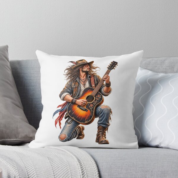 Item preview, Vintage Watercolor Guitar Musician designed and sold by ARTwy.