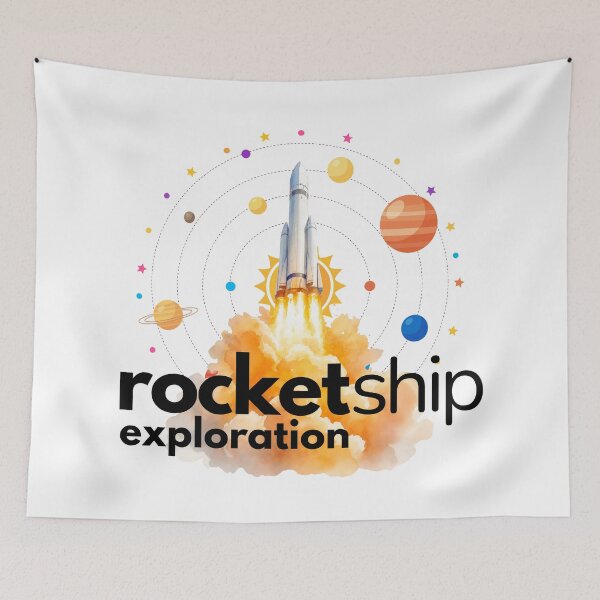 Item preview, Rocket Ship Exploration around the Planets. designed and sold by MPC-Mince-Pies.