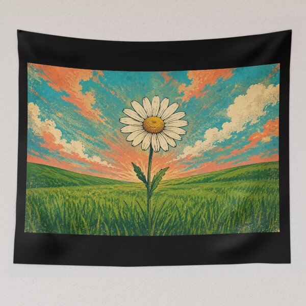 Item preview, Solitary Daisy Meadow Pop Art designed and sold by naturalsurvival.